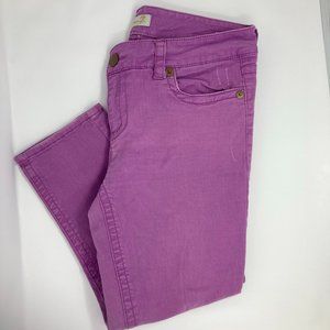 2/$20 Cropped purple ankle jeans